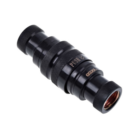 raccordo a compressione alphacool quick coupling g1/4 ig nero [17282]