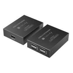 trasmettitore e ricevitore av techly extender usb 2.0 4porte/cat.6/150m/nero