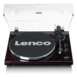 giradischi lenco lbt 189wa/mm at3600 con trasmissione a cinghia nero/bianco