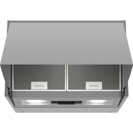 cappa aspirante bosch serie 2 70db 620m3/h 60cm argento [dem66ac00]