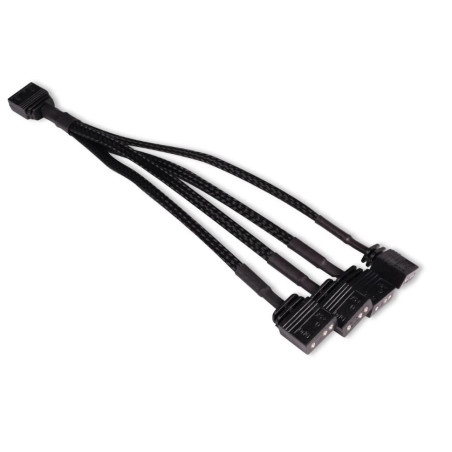 cavo alphacool splitter y argb 3pin 4x 3pin 15cm nero