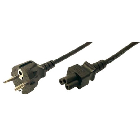 Logilink power cord, schuko - c5, black, 1.80m [cp093]