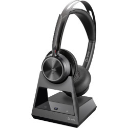 cuffie hp poly vfocus2-m wireless/bluetooth nero [77y90aa]