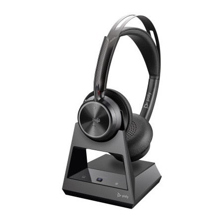 cuffie hp poly vfocus2-m wireless/bluetooth nero [77y90aa]