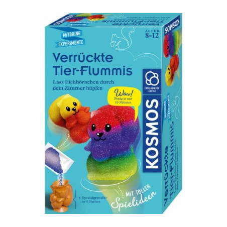 gioco scientifico kosmos palline rimbalzanti di animali pazzi multicolore