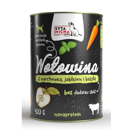 cibo per cani syta micha carrot apple and basil - wet dog food