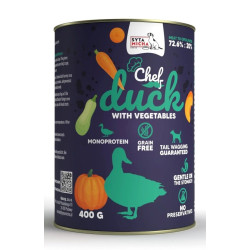 cibo per cani syta micha chef duck with vegetables - wet dog