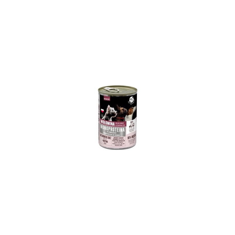 alimento umido petrepublic monoproteico con manzo per cani 400g