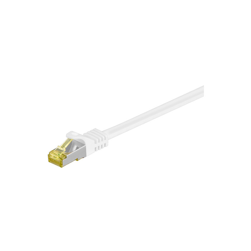 Patchkabel rj45 s/ftp cat7 0.50m weiß pimf