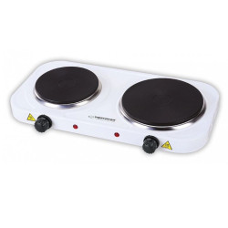 fornello elettrico esperanza ekh014w 2 fuochi bianco [ekh014w]