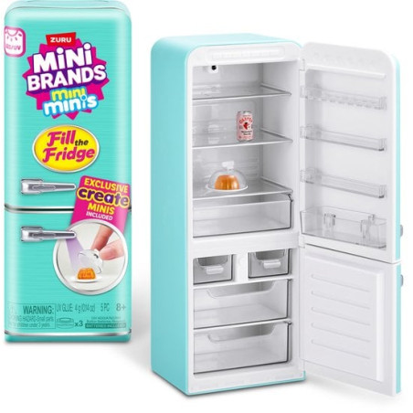 set da gioco zuru mini brands riempi il frigorifero con figurina