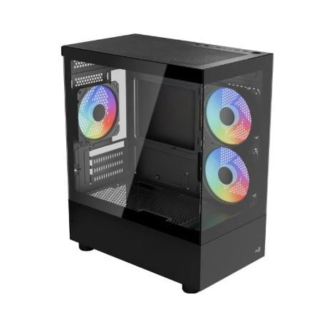 case aerocool viewport mini-g-bk-v4 argb mini-tower