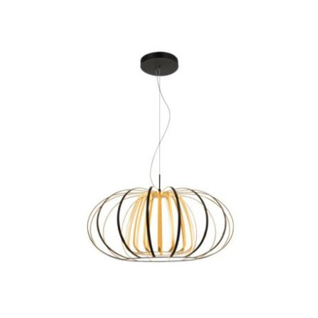 lampada a sospensione a led wofi soggiorno in metallo 6000lm 3000k