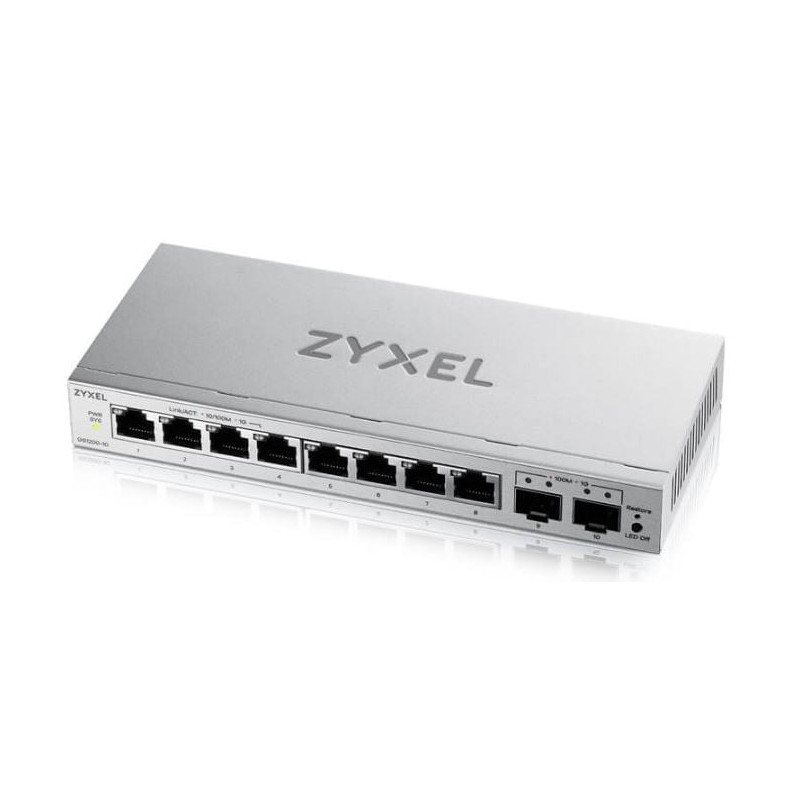 switch zyxel gs1200-10v3 gestito l2 8 porte gigabit ethernet