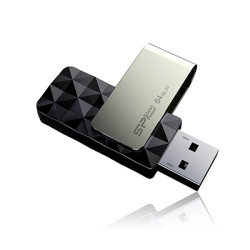 Pen drive 64gb silicon power usb 3.0 b30 black [sp064gbuf3b30v1k]