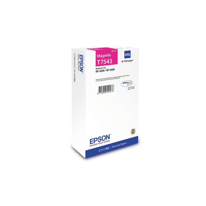 cartuccia epson xxl per wf-8090 wf-8590 69ml magenta [c13t754340]