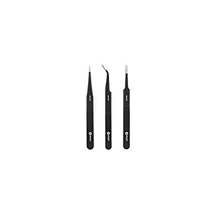 kit pinzette di precisione ifixit 3pz nero