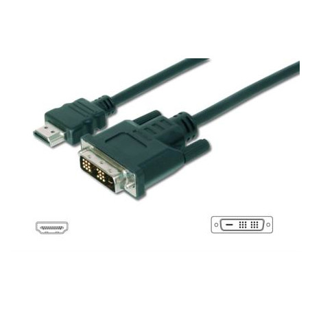 Cavo dvi-d 18+1/hdmi a m/m 3m 1080i bl [ak-330300-030-s]