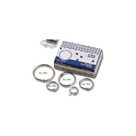 Anelli in metallo niji 100 pz. 35mm per rilegatura[453]