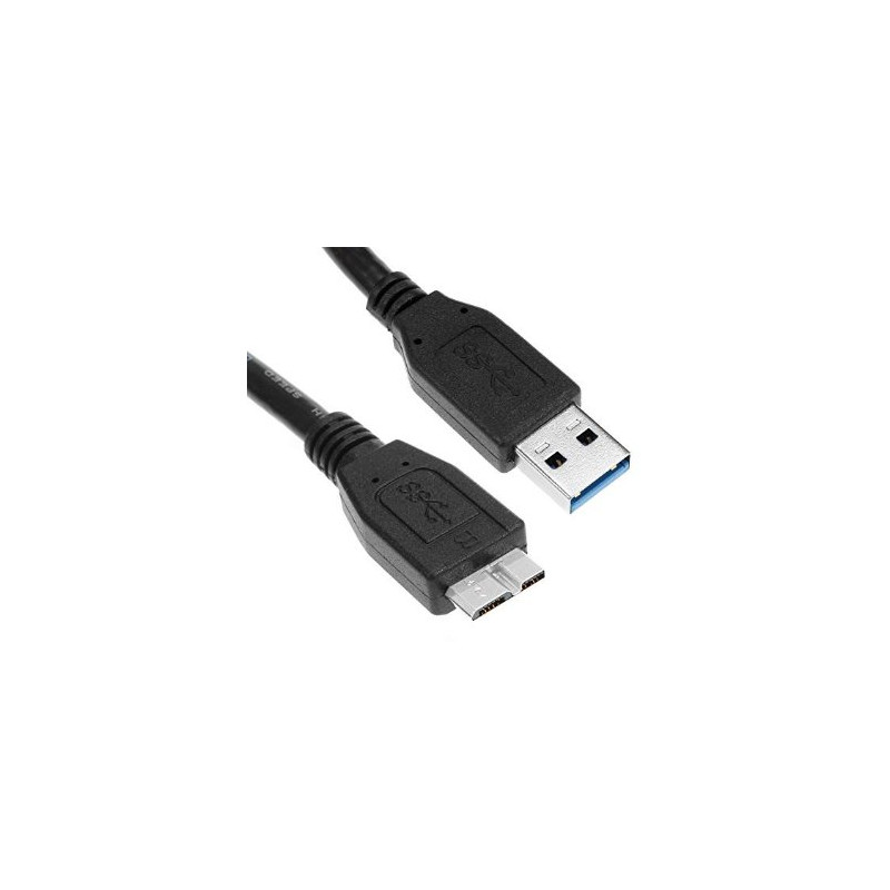 Cavo usb3 a/micro-b m/m 1.80m nero [ak-300116-018-s]