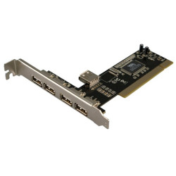 Scheda pci usb2.0 logilink pc0028 4+1port [pc0028]