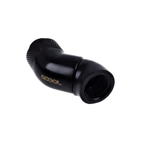 adattatore alphacool eiszapfen angolato 2x45 gradi nero [17250]