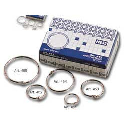 Anelli in metallo niji 50 pz. 52mm per rilegatura[455]