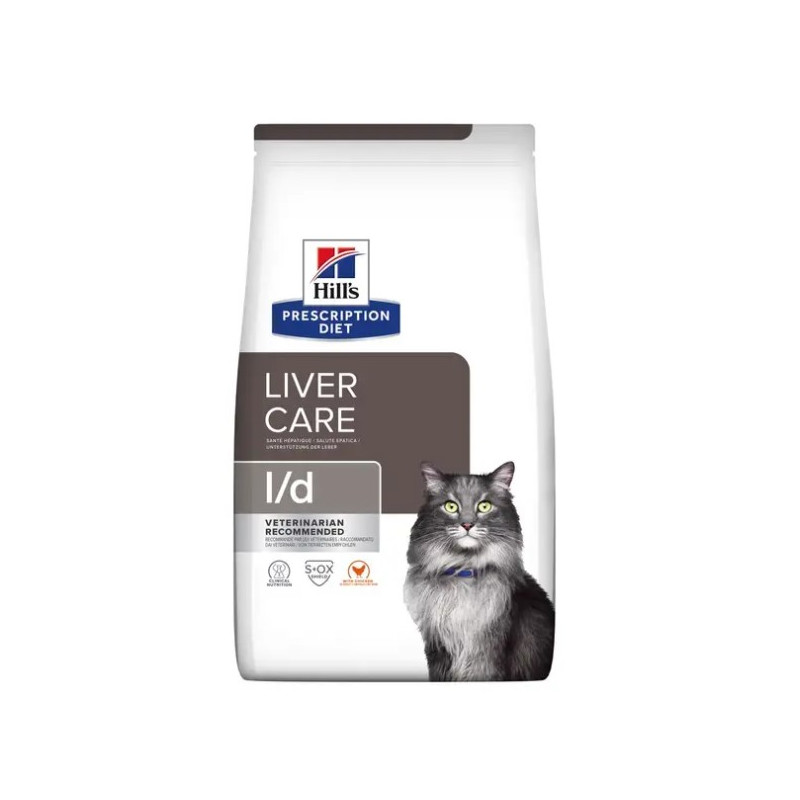 cibo secco per gatti hill's prescription diet feline l/d liver