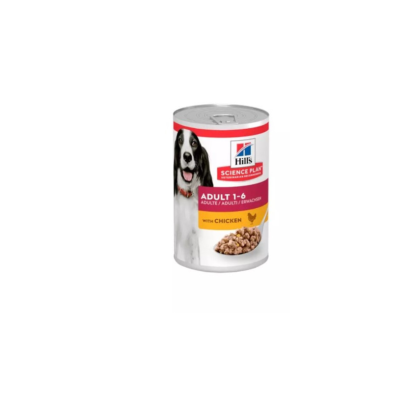 cibo umido per cani hill's science plan canine adult pollo 370g