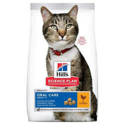 cibo secco per gatti hill's adult oral care pollo 1.5kg