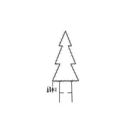 albero di natale decorativo lotti ip44 nero [68377decli]
