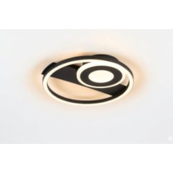 plafoniera a led trio horus 22w 2500lm 3000k ip20 nero opaco [r63671132]