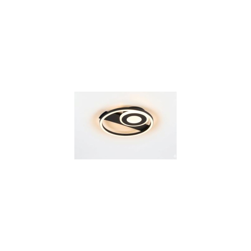 plafoniera a led trio horus 22w 2500lm 3000k ip20 nero opaco [r63671132]
