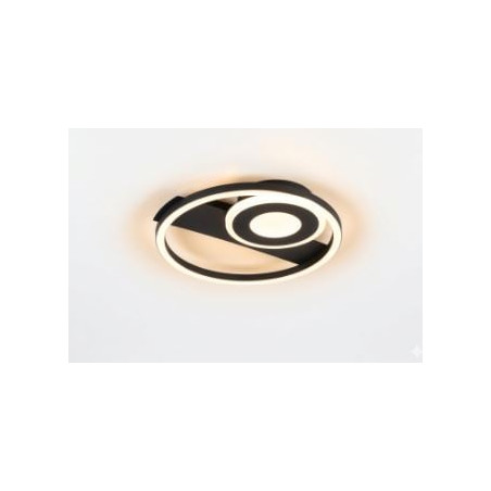 plafoniera a led trio horus 22w 2500lm 3000k ip20 nero opaco [r63671132]