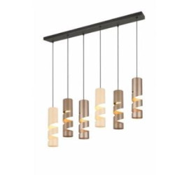 lampada a sospensione trio stream 10w 6xgu10 ip20 multicolore [364000617]