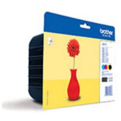 cartuccia brother lc-121valbpdr multipack (ciano, magenta, giallo,