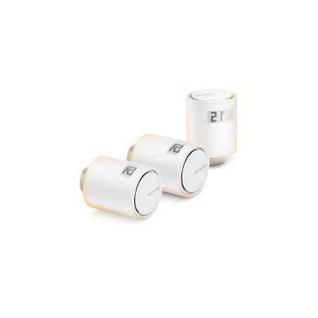 kit valvole termostatiche intelligenti netatmo per termosifoni bianco