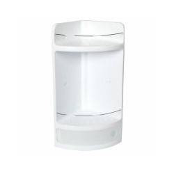 Mensola bagno tatay angoliera con cassetto 20x20 h 50 tatay [tatay]