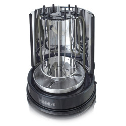 griglia kebab heinrich's hdg 8687 multigrill verticale nero [hdg