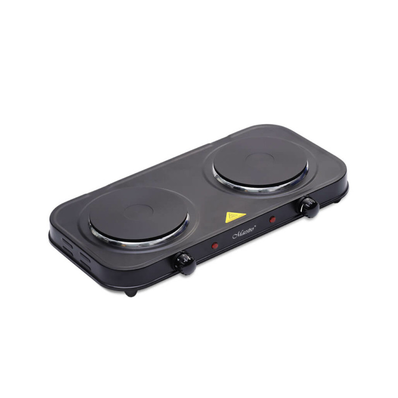 fornello elettrico maestro mr-771-2 nero [mr-771-2]