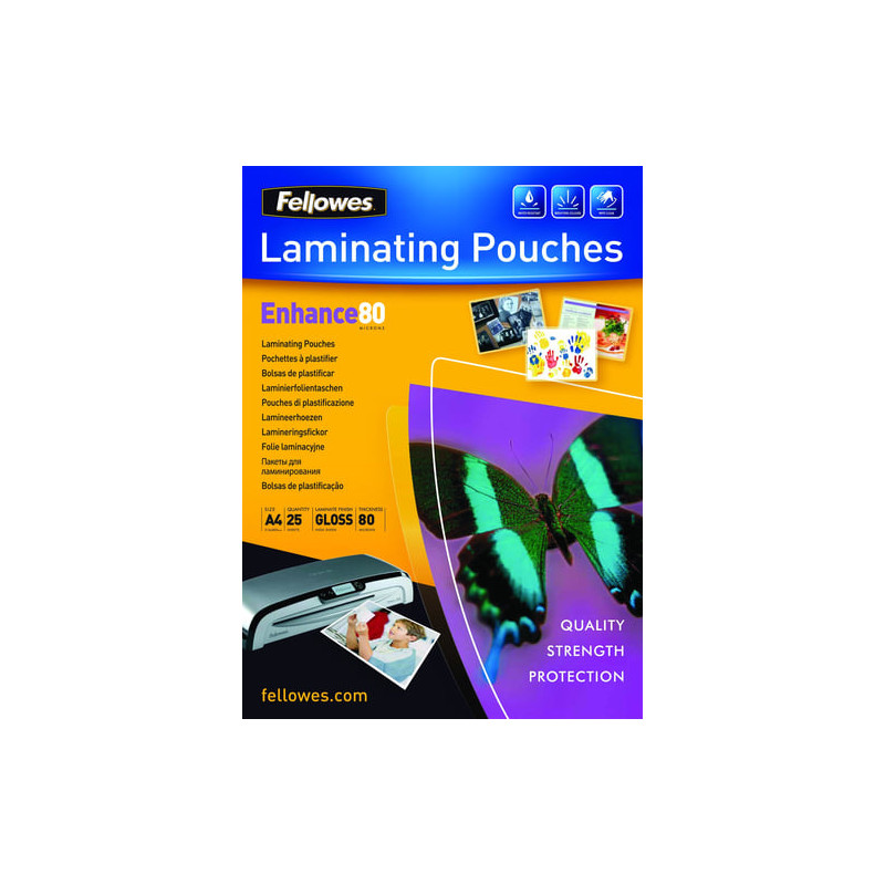 Fellowes imagelast a4 80mic - 25 pezzi [5396205]