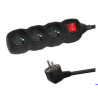 multipresa tipo e esperanza elk211k 3gn/3m nero [elk211k]