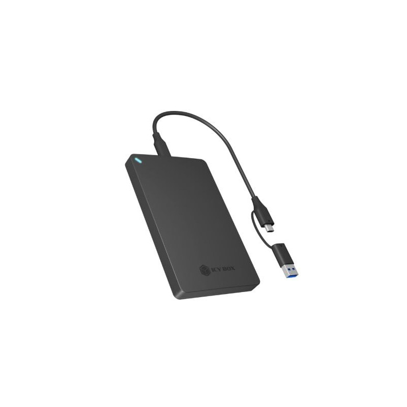 box hard disk ssd icybox ib-201t-cu31 2.5'' nero