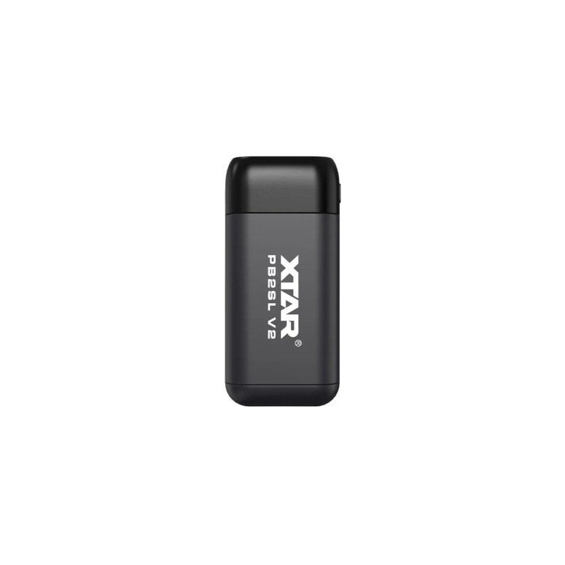 caricabatterie xtar pb2slv2 con powerbank nero [pb2slv2]