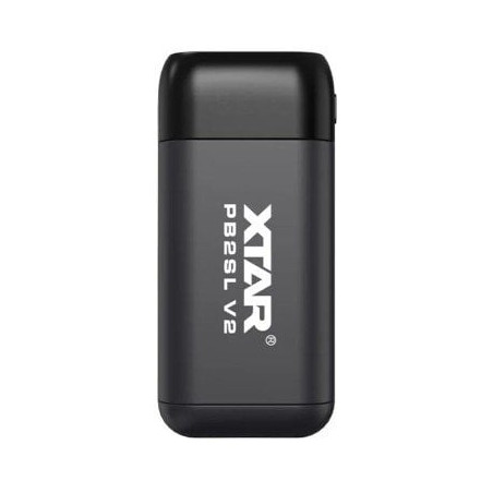 caricabatterie xtar pb2slv2 con powerbank nero [pb2slv2]