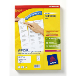 etichette avery laser bianche l7159-100 fogli (24 etichette/foglio