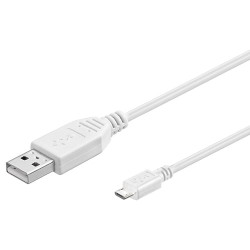 Cavo usb 2.0 a / micro b 0.15 m bianco