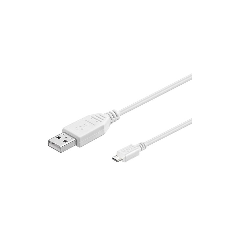 cavo usb 2.0 a / micro b 0.15 m bianco