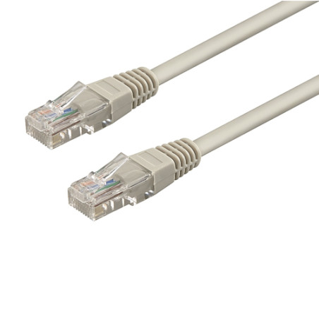cavo di rete patch wp europe cat 6 u/utp 24/7 grigio 10m [wpc-pat-6u100]