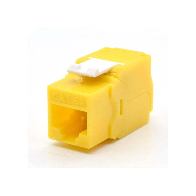 keystone wp europe cat.6a utp tool less giallo [wpc-key-6aup-tl/y]